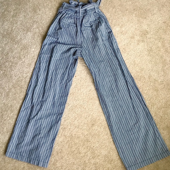 Waist tie striped pants - Picture 2 of 3